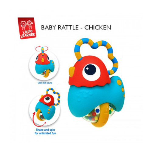 Hap-P-Kid Little Learner Baby Shake Rattle - Chicken | 6 months+